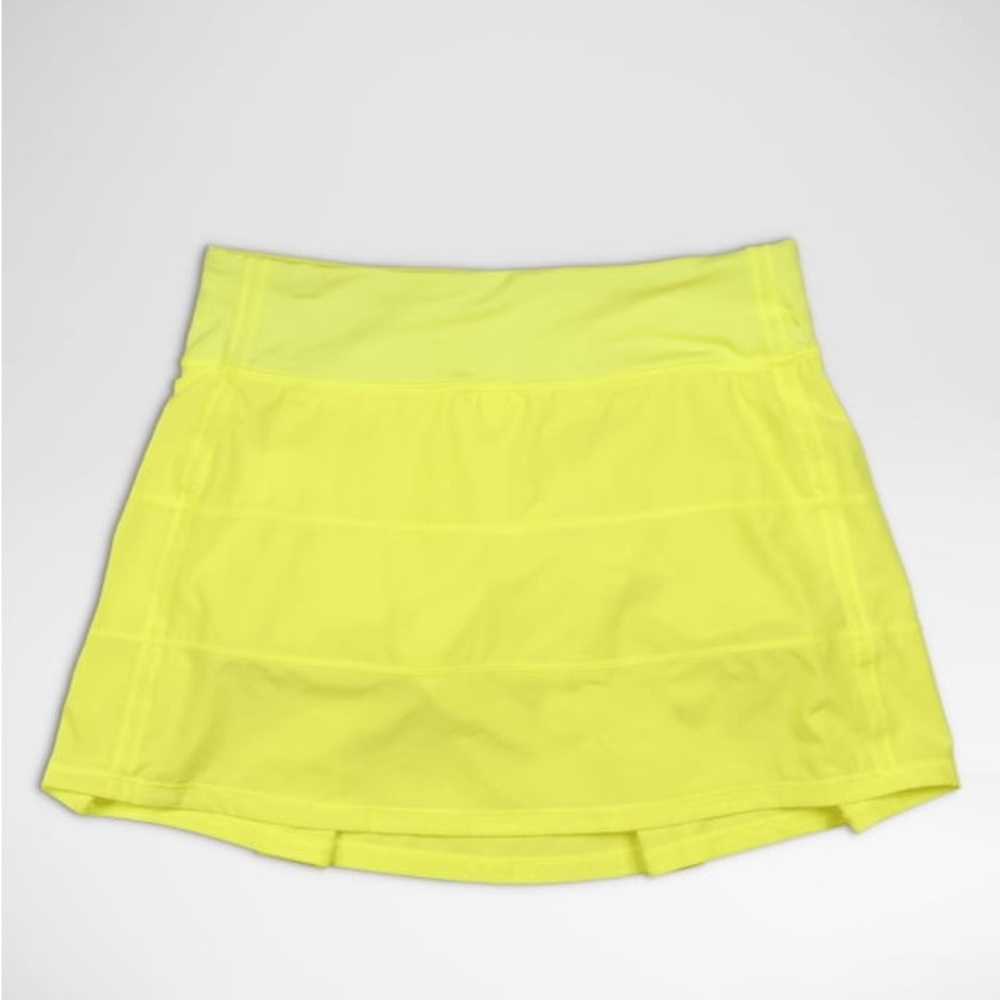 Lululemon Pace Rival Mid-Rise Skirt - yellow